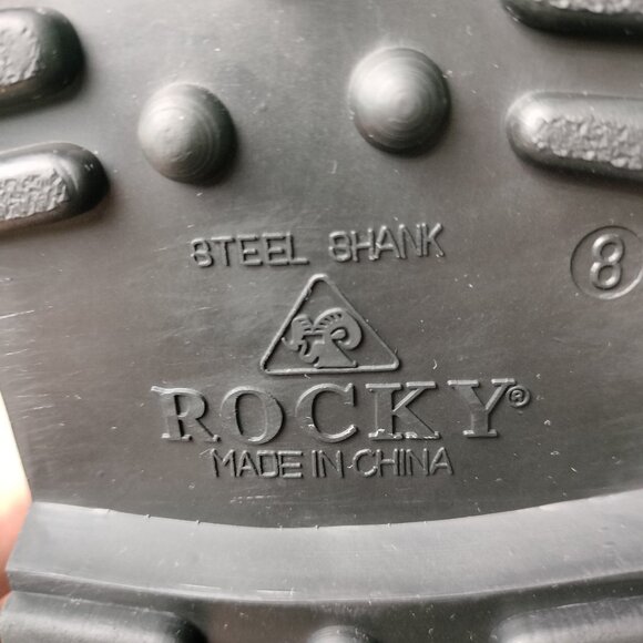 Rocky Jasper Boot Men 8 Tan Leather Waterproof Insulated Liners Winter Snow 7856 - Picture 12 of 16